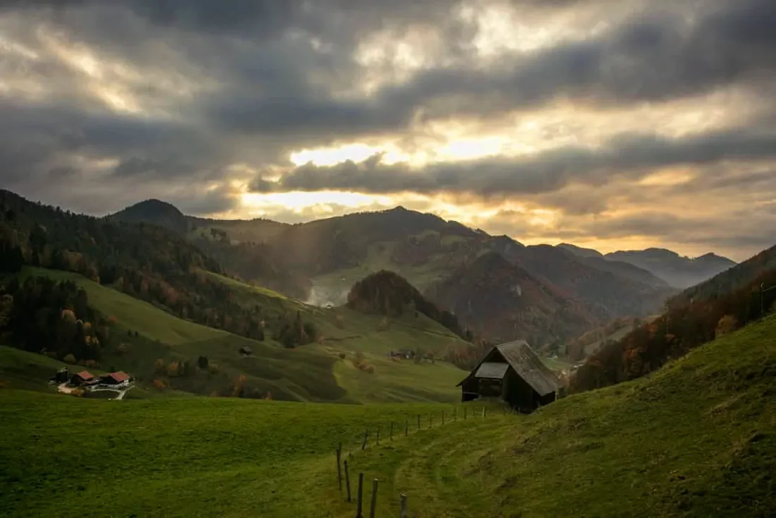 Abendstimmung über dem Thierstein
