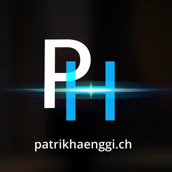 Das neue Logo von Patrik Hänggi: die Initialen P und H mit einer Linse