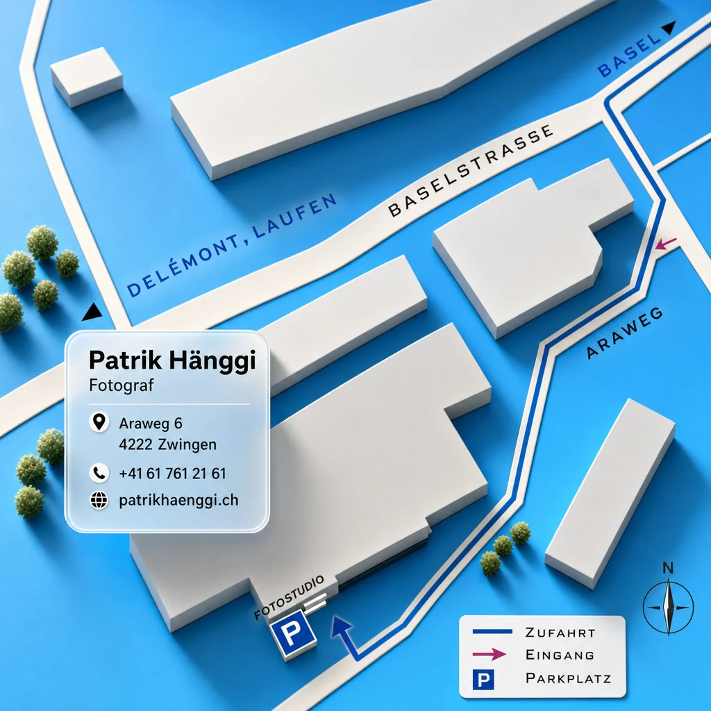 Location map — Patrik Hänggi, Araweg 6, 4222 Zwingen, 061 761 21 61